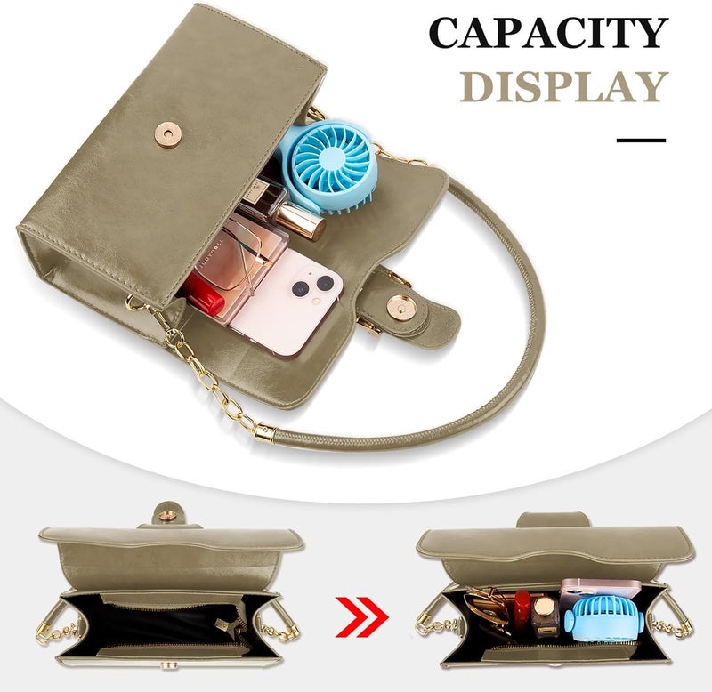 Gosect Shoulder Bag for Women, Cute Soft PU Leather Small Crossbody Purses Handbags, Trendy Underarm Bag Tote Purses for Women - Image 4